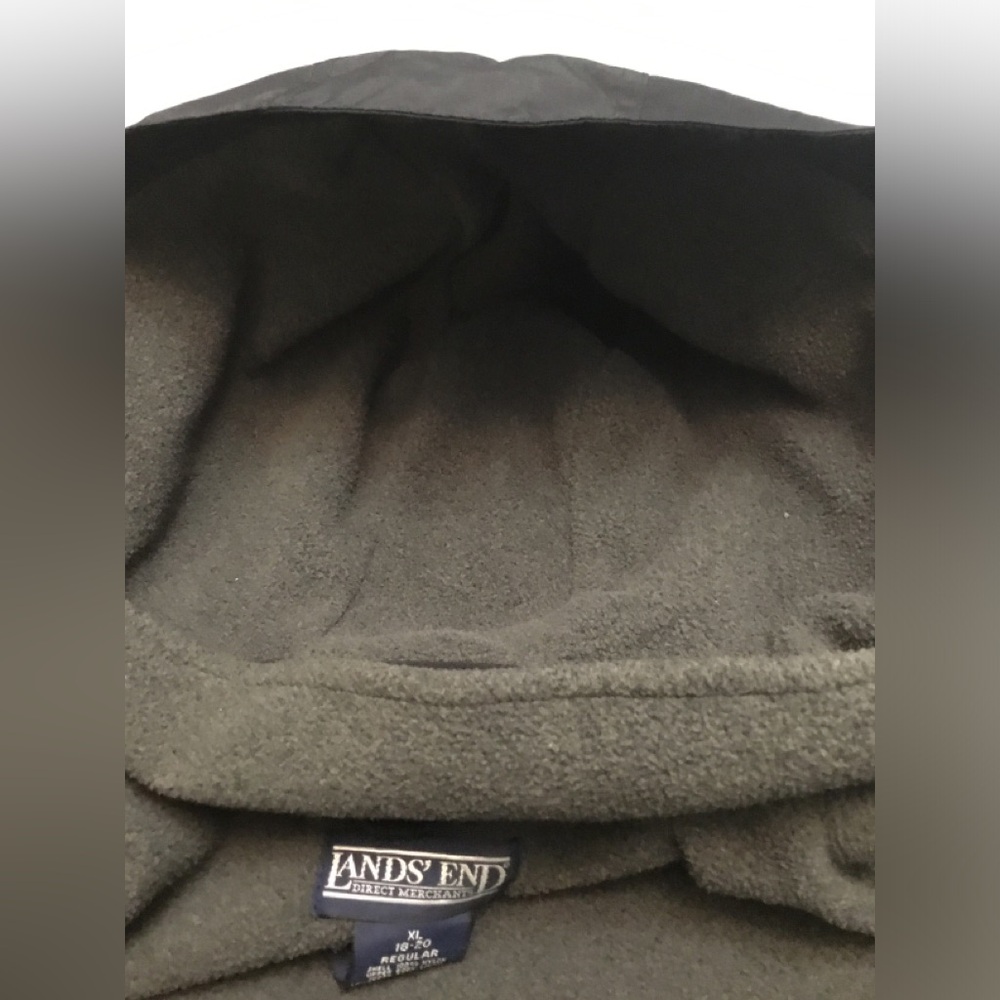 Lands' End Charcoal Fleece Outerwear - Picture 14 of 16